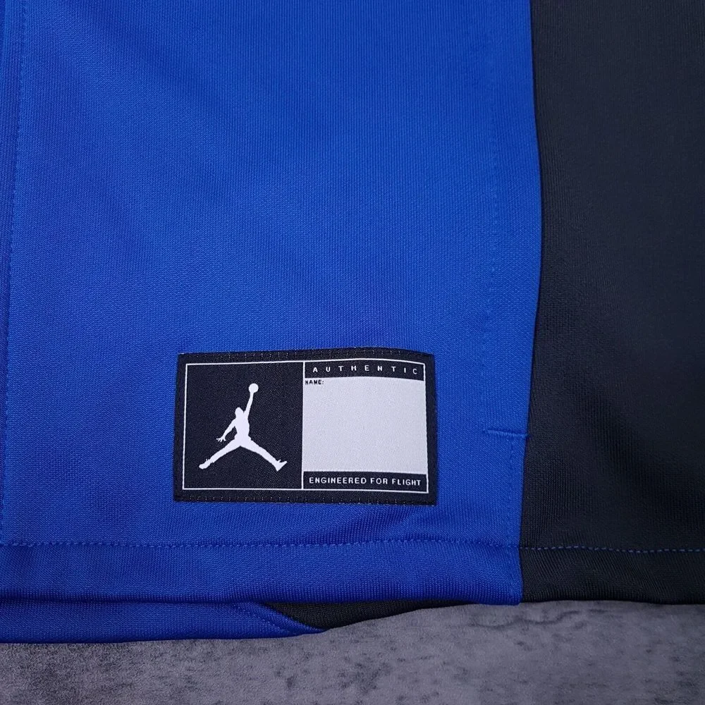 NIKE Air Jordan Flight Knit‎ Full Zip Warmup Jacket Mens SMALL TALL Blue